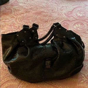Black snakeskin Handbag